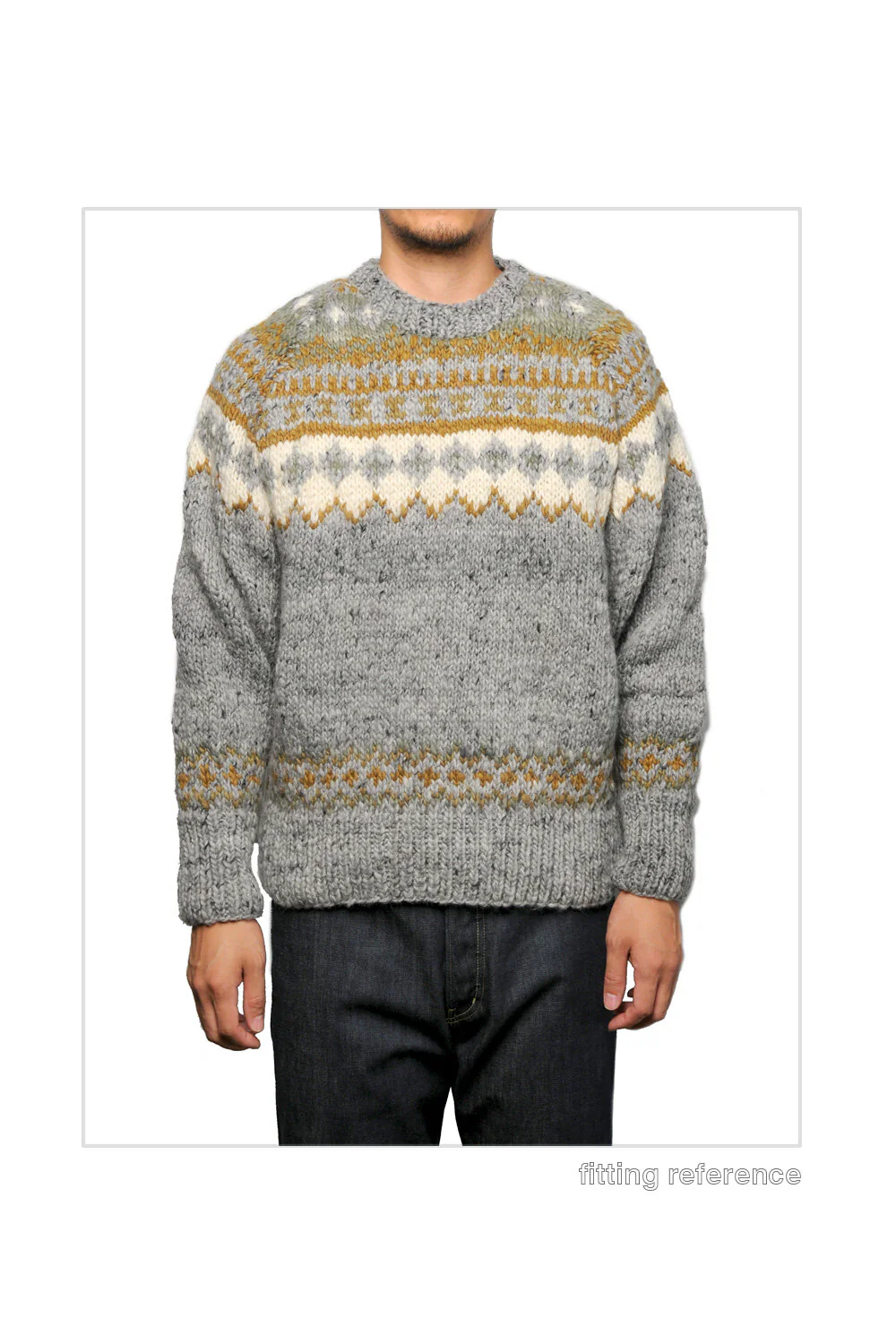 Fair Isle #3 Pullover - Ivory #3 - Image 5